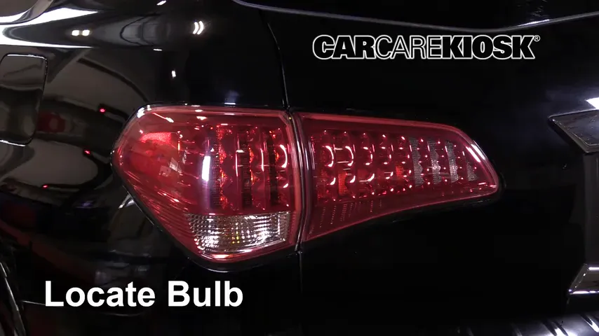 2016 Infiniti QX80 Limited 5.6L V8 Lights Tail Light (replace bulb)